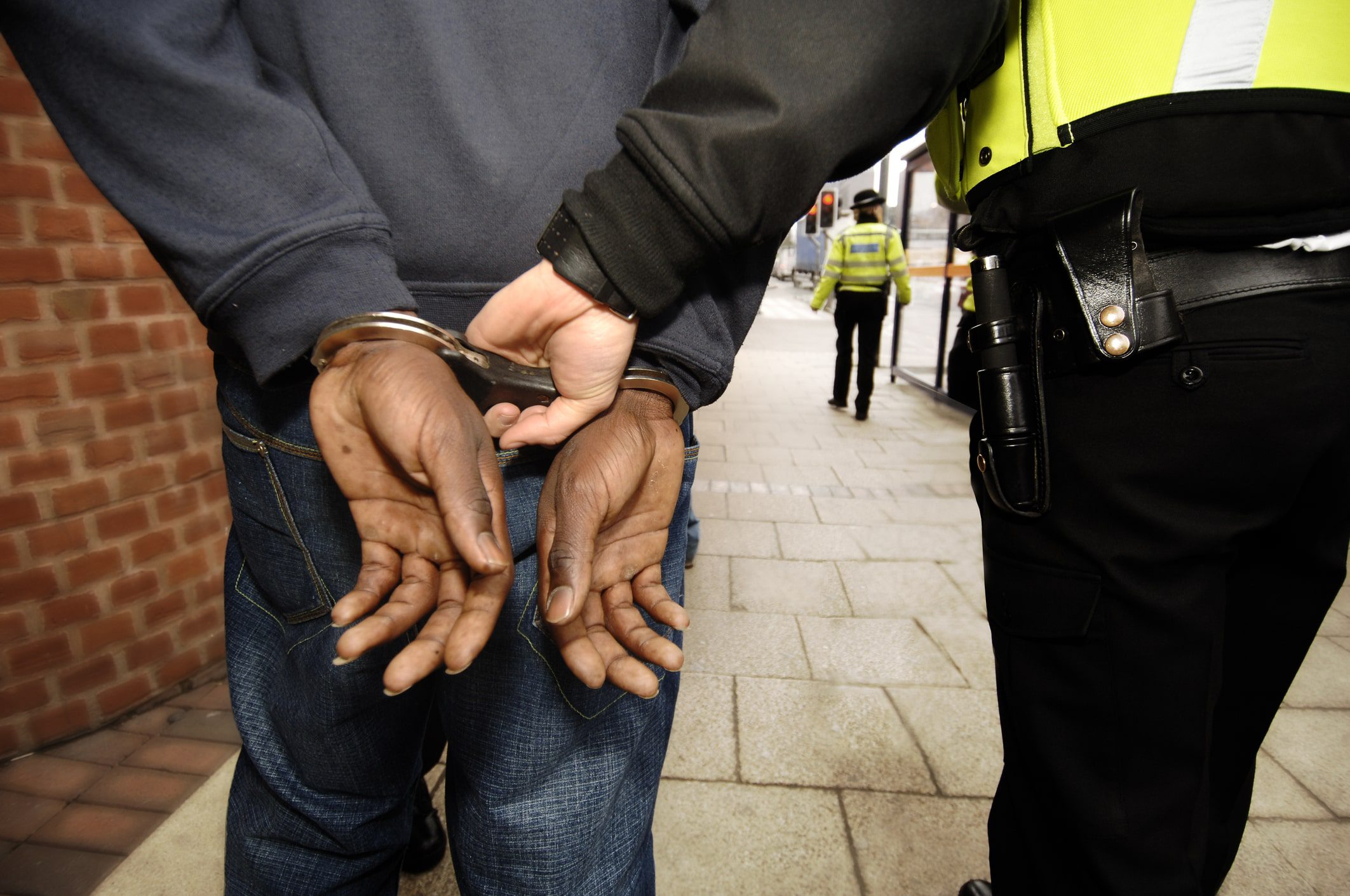 male arrested in huddersfield after committing crime